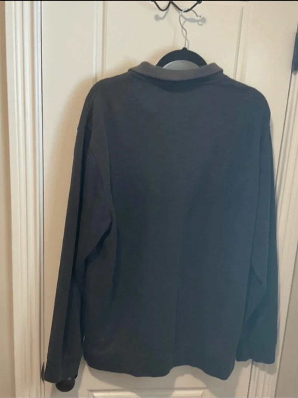 Van Heusen Quarter-Zip Pullover Sweater - Charcoal Gray - XL